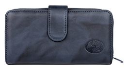 Julia Buxton Heiress Checkbook Wallet, Navy