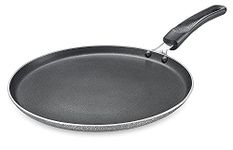 Prestige Omega Select Plus 27.5cm Non-Stick Omni Tawa |Induction Base |Gas & Induction Compatible| Metal Spoon Friendly | Sturdy Handles