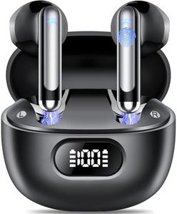 Wireless Earbuds, Bluetooth 5.3 Headphones in Ear with 4 ENC Noise Cancelling Mics, 40H Playtime Bluetooth Earbuds, Mini Ear Buds Deep Bass HiFi Stereo, Bluetooth Earphones IP7 Waterproof for Running