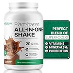 Plant Based All-In-One Protein Powder - High Protein Meal Replacement Shake - With Greens & Probiotics - Pea Protein Powder - Gluten Free, Soy Free, Dairy Free - 19 Servings - Protein Drink