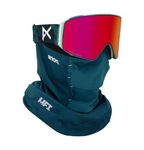 Anon M4 Cylindrical Snow Goggles + Bonus Lens + MFI® Face Mask (Frame: Family Tree, Lens: Perceive Sunny Red, Spare Lens: Cloudy Burst)