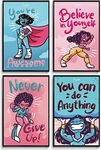 Super Powerful Girls Posters with Motivational and Inspirational Quotes for Teens and Girls! Great Gift to Inspire Your Daughter with Empowering Phrases. Let Her Know She Can Achieve Anything!