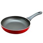 OSTER 92323.01 Herscher 9.5" Non-Stick Aluminum Fry Pan, Translucent Red