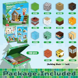 ToyUnited Magnetic Building Blocks Set, 100 Pieces – Educational Toy