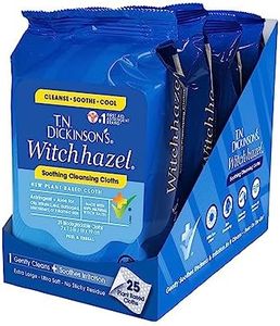 T.N. Dickinson's Witch Hazel Soothing MultiUse Cleansing Cloth, 4 Pack, 25 Cloths Per Pack,white