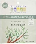 Aura Cacia Aromatherapy Mineral Bath, Meditating Cedarwood, 2.5 Ounce (Pack of 6)