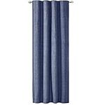 JEMIDI Curtain for Window - Opaque Linen Look Curtains with Ruffle Tape for Rail Track for Bedroom Living Room Windows - 140cm x 245cm