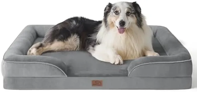 Bedsure Orthopedic Dog Bed for Extra Large Dogs - XL Washable Dog Sofa Beds Large, Supportive Foam Pet Couch Bed with Removable Washable Cover, Waterproof Lining and Nonskid Bottom, Grey