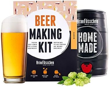 Braufässchen | Juego de elaboración de Cerveza para elaborar tú Mismo | en Barril de 5 litros | Deliciosa Cerveza en 7 días Hombres
