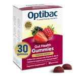 Optibac Probiotics Gut Health Gummies - Vegan Digestive Probiotic Supplement with Vitamin D, Zinc & Calcium for Immune Support & Gut Health - 5 Billion Bacterial Cultures - 30 Gummies