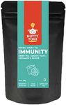 Nutty Yogi Immunity Tea Herbal Green Tea with Tulsi, Lemon, Cinnamon & Ginger I Ayurvedic Blend I 50g 100% Natural I Makes 25-30 Cups