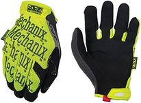 Mechanix Wear: The Original E5 Work Gloves - Cut Resistant, Touch Capable (Medium, Fluorescent Yellow)