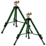 Hourleey Extra Tall Lawn Sprinklers, Tripod Sprinkler with Brass Sprinkler Head for Large Area Garden (2)