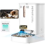 PETKIT Automatic Cat Feeder with Camera, Dual Hopper for Mixed Diets & Multi-Cat Feeding, 1080P HD Video with Night Vision, 2-Way Audio, Motion Capturing, App Control Pet Food Dispenser,5L