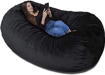 Charlie & Finn THE LARGEST BEANBAG IN EUROPE! - Premium Beanbag XXL - Giant Beanbag with Memory-Foam Filling - 1500 l - Elegant Black