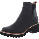 Dolce Vita Women's Huey H2o Fashion Boot, Black Leather H2o, 6