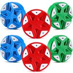 TOBWOLF 6 Pack Inline Roller Hockey Pucks for Indoor Outdoor Hockey, Street Hockey Pucks Driveway Hockey Puck Multifunctional Hockey Balls Off-ice Training Pucks for Controlled Passing & Shooting