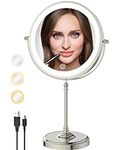 LANSI 9" Lighted Makeup Mirror with