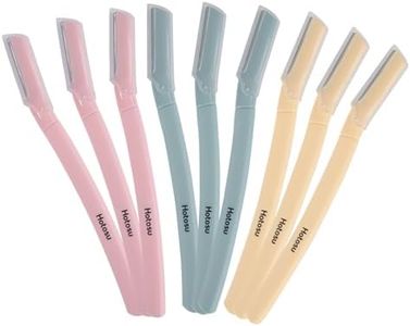 Hotosu Facial Razor and Eyebrow Razor for Women – Dermaplane Razor, Face Dermaplaning Tool, Eyebrow Shaper for Women, Ideal Disposable Face Razors for Peach Fuzz - 9pcs