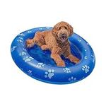 PoolCandy Inflatable Pet Float - Easy Set Up Doggy Pool Floats (Up-to 100LB PAW Large)