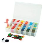 Hemline H3003.L | Plastic Large Embroidery Floss/Thread Box/Organiser