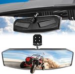 Ranger Rear View Mirror,SHEJISI 2023 New UTV Mirrors,Compatible with 2017-2023 Polaris Ranger 500 570 900 XP 1000 XP/Crew/EPS,Multi-Angle Adjustable, High-Definition Explosion-Proof Convex Glass