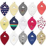 Pepperika 100% Soft Cotton Bandana Bibs For Baby For 6 to 12 Months For Feeding & Weaning Babies Adjustable Size Apron Drool Bibs For Baby Boys, Girls, New Born and Infant (PACK OF ANY 6)