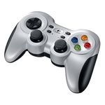 Logitech F710 Wireless Gamepad, 2.4 GHz Wireless with USB Nano-Receiver, Controller Dual Vibration Feedback, 4 Switch D-Pad, PC - Grey/Black