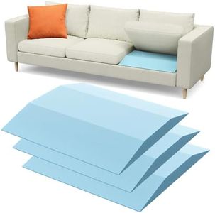 Sellmazon Couch Cushion Support, Trapezoid 40D Sofa Cushion Support for Sagging Couch Seats, High Density Foam Furniture Seat Sagging Repair, Set of 3