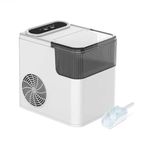 XENGVA Countertop Ice Maker Machine 9 Ice Ready in 6 Mins With Self-Cleaning Function, Portable Ice Maker with Ice Scoop & Basket for Home/Party/Camping/Restaurent and Many Other Way (White)