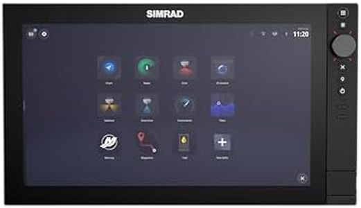 Simrad 000-16277-001, NSS 4, SolarMAX HD Display Chartplotter and Fishfinder with World Basemap and No Sonar, 16 Inch, Black