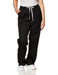 WONDERWINK Women's Wonderwork Straight Leg Cargo Scrub Pant, Black, Small