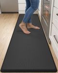 DEXI Kitchen Mat Cushioned Anti Fatigue, Non Slip Waterproof Comfort Standing Floor Rug for Kitchen, Office, Sink, Laundry, 70"x20", Black