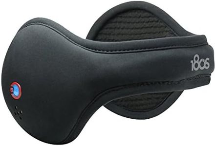 180s Mens & Womens Unisex Bluetooth Ear Warmer, Black