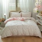 VM VOUGEMARKET Pink Grid Duvet Cove