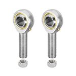 HiPicco POS8 Rod End Bearing, 2pcs 8mm Bore Pre-Lubricated M8x1.25mm Metric Male Thread Right Hand Heim Joint with Jam Nuts