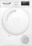 Bosch Home & Kitchen Appliances Bosch Series 4 WTH84001GB Heat Pump Tumble Dryer with 8 kg Capacity, Freestanding, White,84.2 x 59.8 x 61.3 cm (HxWxD)