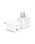 3 Pack Anker USB C Charger with Foldable Plug, 20W USB C Charger Block for iPhone 16 / 15 and more Series, Galaxy, Pixel, iPad (Cable Not Included)