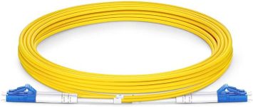 LC/UPC-LC/UPC Duplex Single Mode OS2 Fiber Optic Patch Cord (5m)