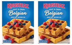 Krusteaz Belgian Waffle Mix, 28 oz, 2 pk