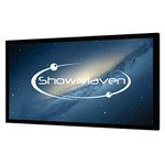 ShowMaven 100in Fixed Frame Projector Screen, Diagonal 16:9, Active 3D 4K Ultra HD Projector Screen for Home Theater or Office (16:9, 100")