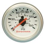 Firestone Ride-Rite 9181 Pressure Gauge Single White Replacement For PN[2225/2229/2196] Pressure Gauge