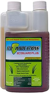 EcoGuard Plus Mosquito Fogger Outdoor Plant Based Spray for Yard, Natural Tick Control Kills Repels Harmful Bugs, Safe for Kids Pets Plants, 16 Oz Covers 2 Acres