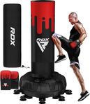 RDX XXL 150KG 6ft Free Standing Punch Bag with Gloves & Cover - Heavy Pedestal Bag with Stand for Kickboxing, Boxing, MMA, Muay Thai Karate, Adult Freestanding Bag for Office, Gym Home Fitness Workout