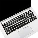 Saco Silicone Skin Keyboard Protector Cover for HP 14s cf3047TU 14-inch Laptop - Black