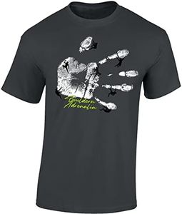 Camiseta de escalada, accesorio para escalada, equipo para exteriores, regalo de búlder, Dark Grey - Bouldern Adrenalin, L