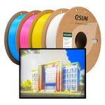 eSUN PLA+ Filament 1.75mm, ePLA+CMYK Lithophane 3D Printer Filament PLA Plus, Dimensional Accuracy +/- 0.03mm, 1KGX 4 Spools High Speed Filament for FDM 3D Printers