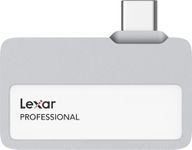 Lexar 1TB Professional Go Portable SSD, Supports Apple ProRes, Up to 1050MB/s Read & 1000MB/s Write, USB 3.2 Gen 2, Rugged, Compatible with iPhone 15 Series, PC & Mac (LSL400X001T-RNSNU)