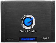 Planet Audio AC3000.1D Anarchy 3000 Watt, 1 Ohm Stable Class D Monoblock Car Amplifier with Remote Subwoofer Control