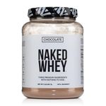 NAKED Whey Chocolate Protein Powder - Only 3 Ingredients - Grass Fed Whey Protein Powder, Organic Chocolate and Organic Coconut Sugar, No GMO, No Soy, and Gluten Free - 24 Servings